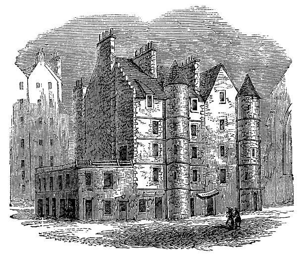 istock Old Tolbooth in Edinburgh, Scotland - 19th Century 2210421543
