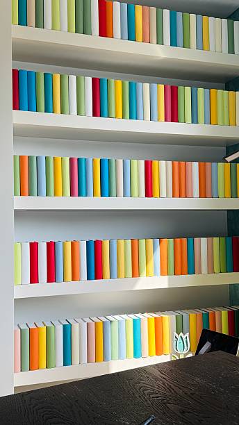 istock White shelves packed with colorful generic books 2210422213