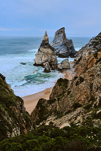 istock Rock pinnacles in ocean, Sintra 2210423700