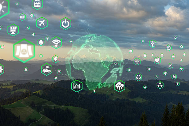 istock Crystal globe putting on moss, ESG icon for Environment Social and Governance, World sustainable environment concept. 2210435070