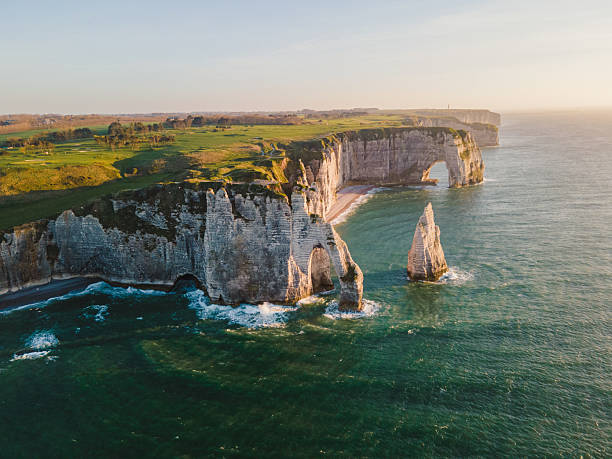istock Cliffs and Waters of Etretat 2210440396