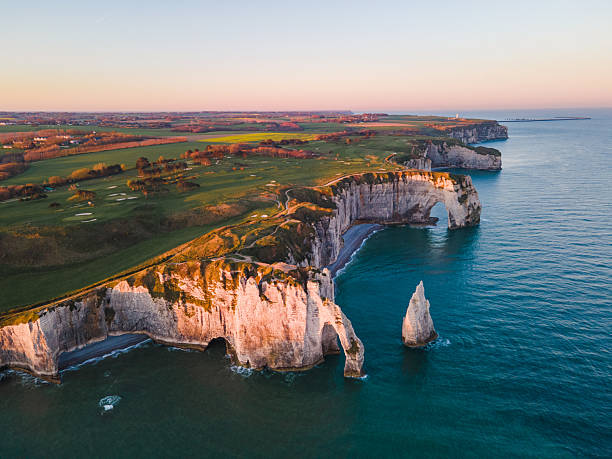 istock Cliffs and Waters of Etretat 2210440801