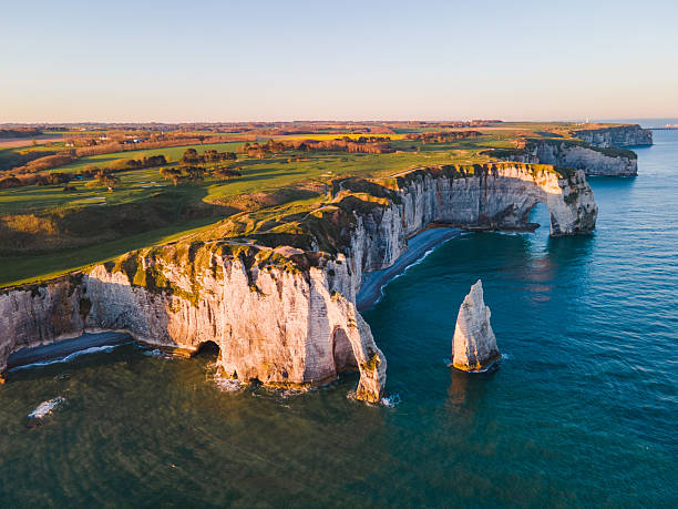 istock Cliffs and Waters of Etretat 2210440898