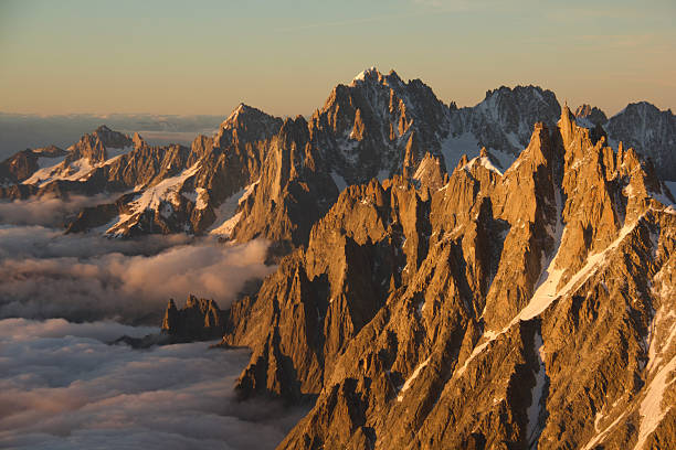 istock Aiguille Verte and Aiguille du Midi 2210443554