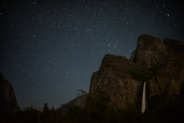 istock Yosemite Valley view at night under the stars 2210451734