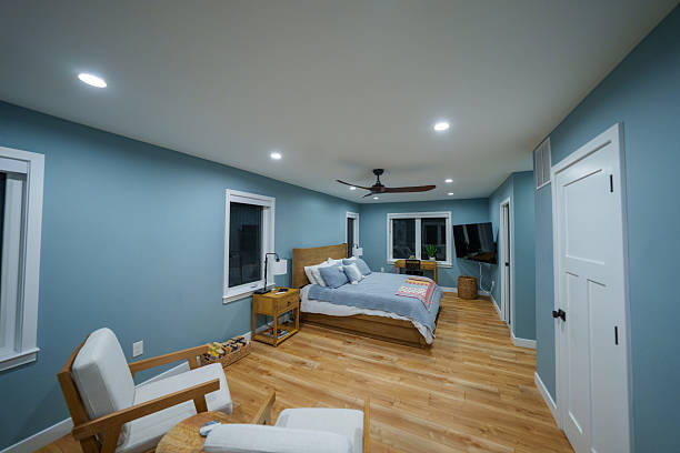 istock Modern farmhouse style primary suite in middle-class home 2210463101
