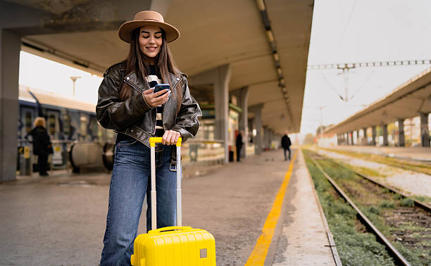istock Hand luggage and I ready to go 2210467841