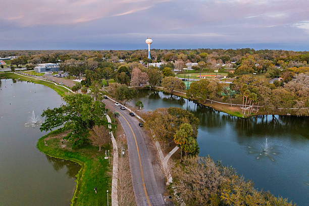 istock Ocala, Florida Downtown and Lakes Aerial 2210470218