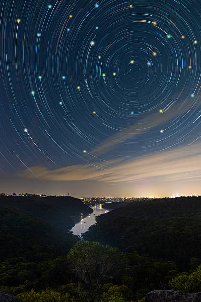 istock Star trails in the valley 2210471897