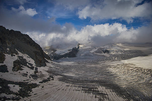 istock Snowy Glacier Landscape Under a Majestic Sky with Dramatic Clouds 2210471952