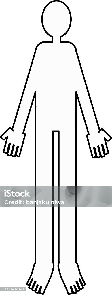 Form Line Drawing Simple Deformed Simple Human Form Line Drawing Stock Illustration - Download ...