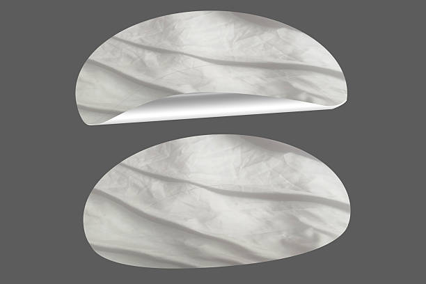 istock Blank Glued Paper Sticker Tag Label Texture 2210486732