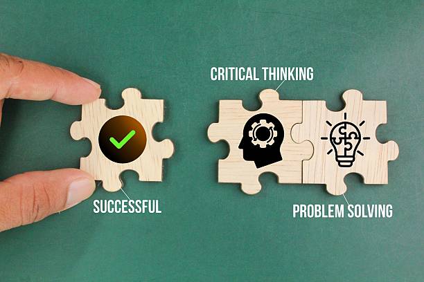 istock wooden puzzle with icons and the words Critical thinking and problem solving. skills to be successful. 2210496504