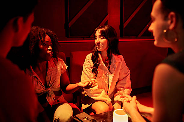 istock Young friends enjoying afterwork leisure at nightclub 2210511683