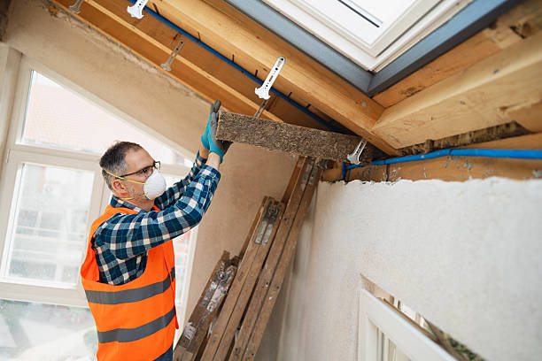 istock Worker Installing Roof Insulation in a Modern Domestic Attic Area 2210517536