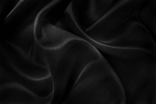 istock Black grey fabric texture background, detail of silk or linen pattern. 2210520924