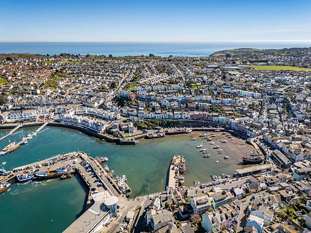 istock Aerial view of Brixham Inner Harbour 2210525154