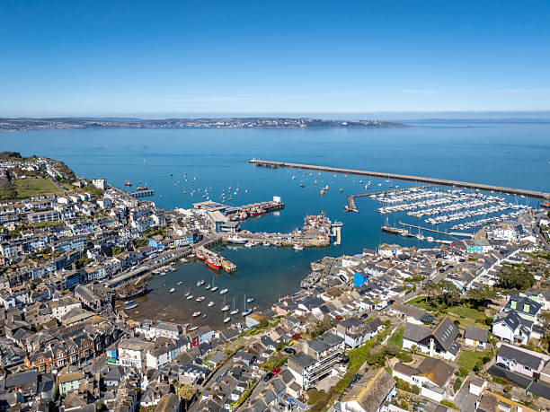 istock Aerial view of Brixham Inner Harbour 2210525381