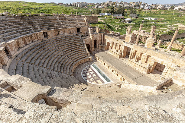 istock Ancient roman amphitheater in jerash, jordan 2210530670