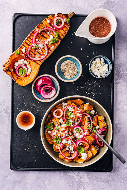 istock Butternut Squash with Kimchee and Feta Cheese 2210534465
