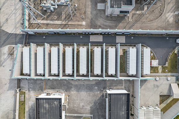 istock Energy storage batteries in the substation 2210535868