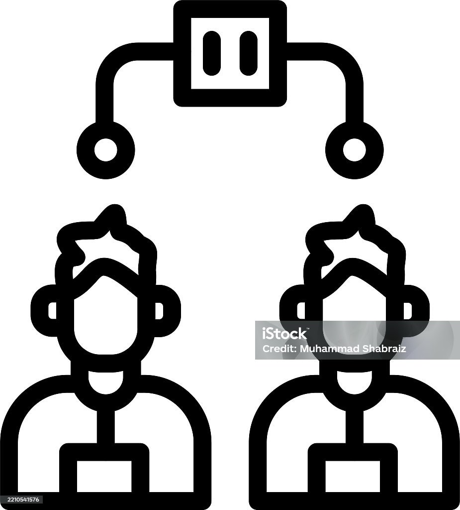 Team Connection Stock Illustration - Download Image Now - Cooperation ...