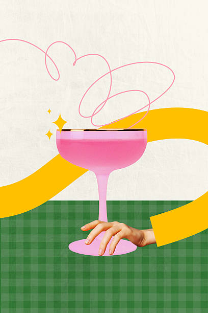 Sketch image artwork composite 3D photo collage of anniversary celebration toast long sleeve hand hold cocktail drink alcohol club star Sketch image artwork composite 3D photo collage of anniversary celebration toast long sleeve hand hold cocktail drink alcohol club star. drunk visual stock pictures, royalty-free photos & images