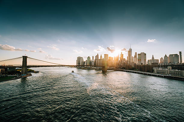 aerial view of manhattan skyline