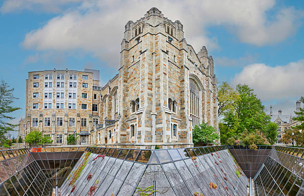 Gothic architecture meets modern design at University of Michigan Law Quadrangle, a blend of history and innovation in Ann Arbor