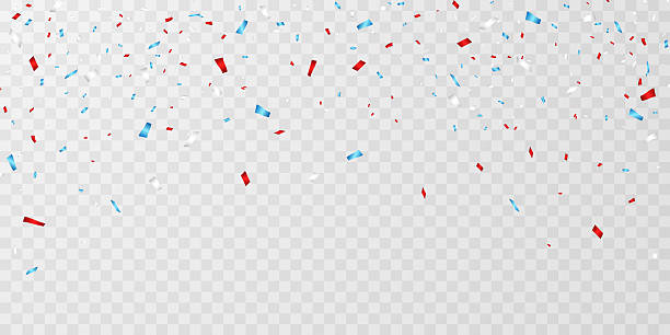 istock Colorful confetti. Celebration carnival falling shiny glitter confetti. Luxury greeting card. Vector illustration 2210580292