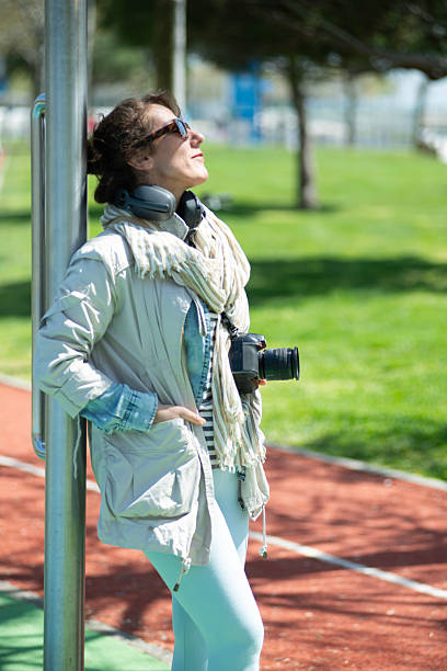Beautiful woman in the park