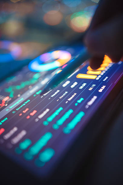 Millennial and Gen Z investor analyzing trends financial datasets in training machine learning models and making predictive decisions