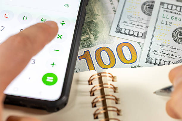 Free picture: calculating expenses, calculator, US dollar, mobile phone ...