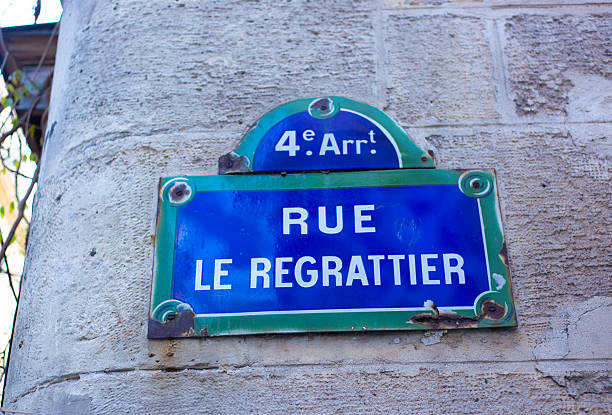 istock Paris, France: Old-Fashioned Sign 