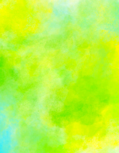 istock Abstract Watercolor Background in Green Yellow Aqua 2210627734