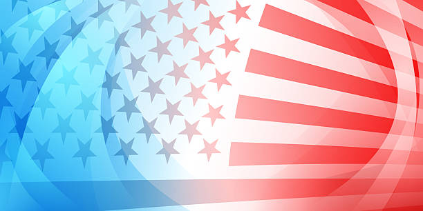istock American flag in red and blue with stripes and stars. 2210629938