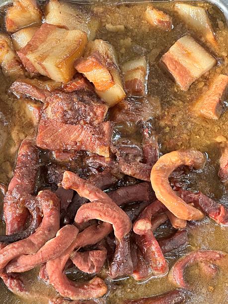 istock pork intestines and pork meat 2210634419