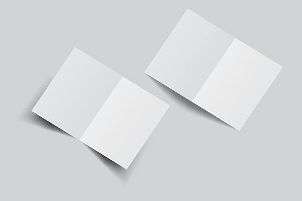 istock A4 Bifold Blank Mockup, Open Leaflet template .Blank paper cover for  pamphlet, catalog, flyer, notecards, note paper, greeting card, wedding invitation, gift card, postcard, flier, brochure or letter 2210636849