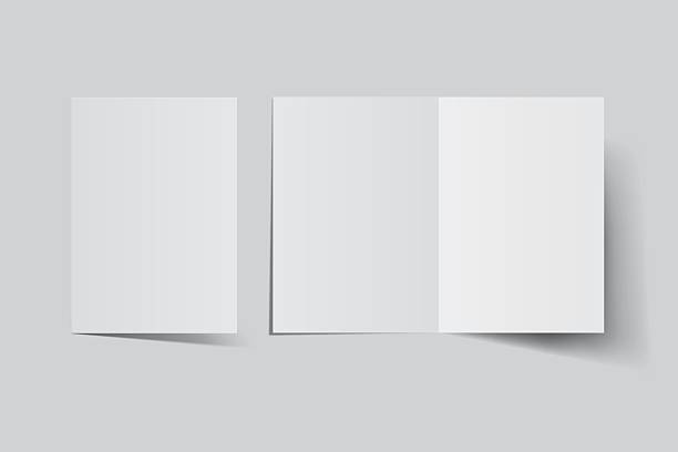 istock A4 Bifold Blank Mockup, Open Leaflet template .Blank paper cover for  pamphlet, catalog, flyer, notecards, note paper, greeting card, wedding invitation, gift card, postcard, flier, brochure or letter 2210636861