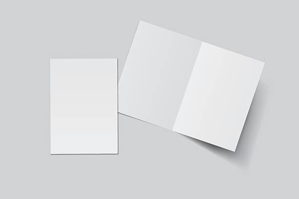 istock A4 Bifold Blank Mockup, Open Leaflet template .Blank paper cover for  pamphlet, catalog, flyer, notecards, note paper, greeting card, wedding invitation, gift card, postcard, flier, brochure or letter 2210636867