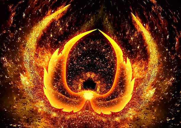 istock 3d illustration of fire flames bursting into abstract shapes 2210639446