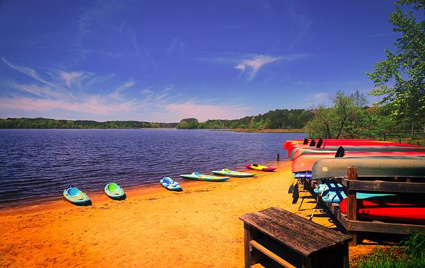 istock Lakeside Kayaks and Canoes 2210641244