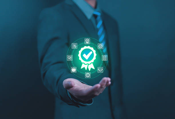 istock Quality Assurance Audit Process With Quality Icon Quality Assurance Standardization Certification Compliance Service and Standards Business Technology Concept 2210647261