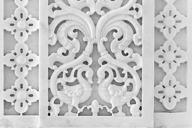 istock Bass Relief of Peacock 2210648140