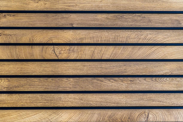 istock Natural wooden oak planks with horizontal black lines 2210657018