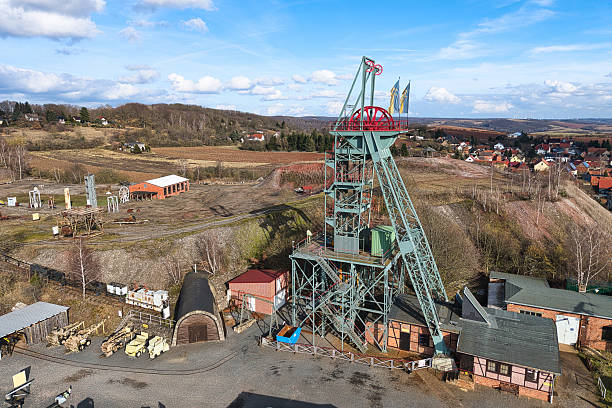 A view of a mine in Wettelrode near Sangerhausen in the Harz Mountains