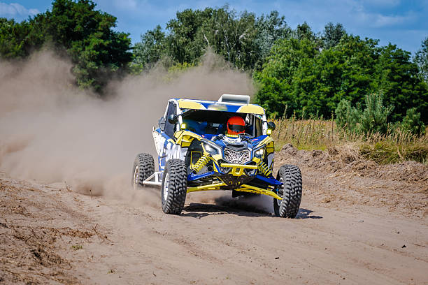 istock ATV / UTV / 4x4 driving on sandy track 2210662488