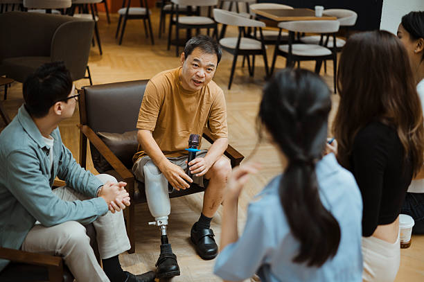 istock Courage and Leadership: Amputee Speaker Engages Young Adults 2210683111