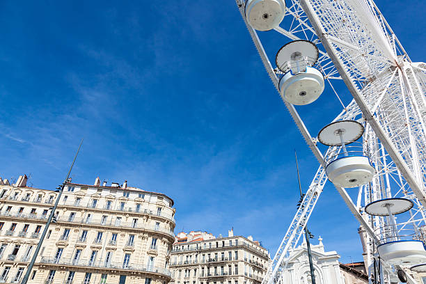 Ferris wheel, \nView of Brussels, Belgium, capital of Europe, with architecture and tourist views