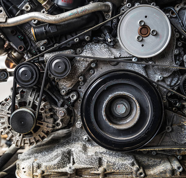 istock car engine photo, car engine repair, raw engine, engine pulled out of car 2210690811